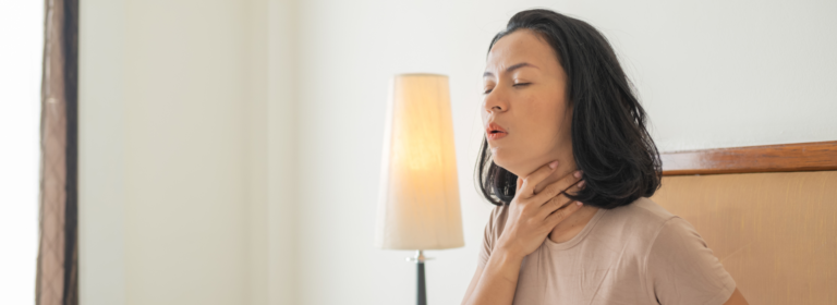 What causes a sore throat but no other symptoms? 