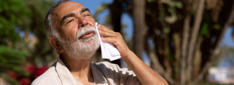What is the difference between heat exhaustion and heat stroke?