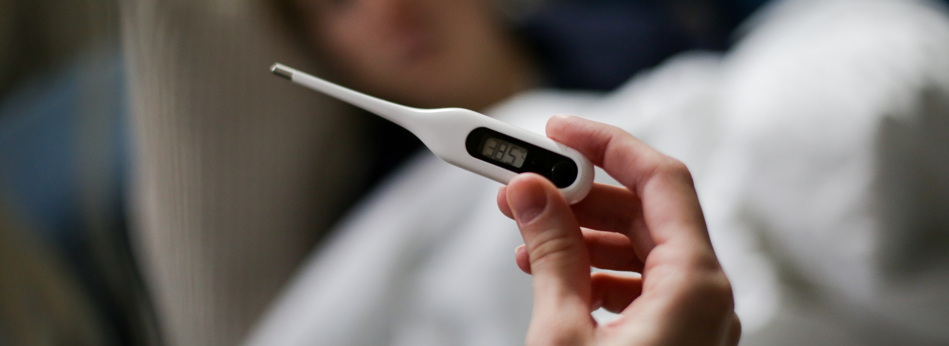 What is usually the first symptom of the flu?